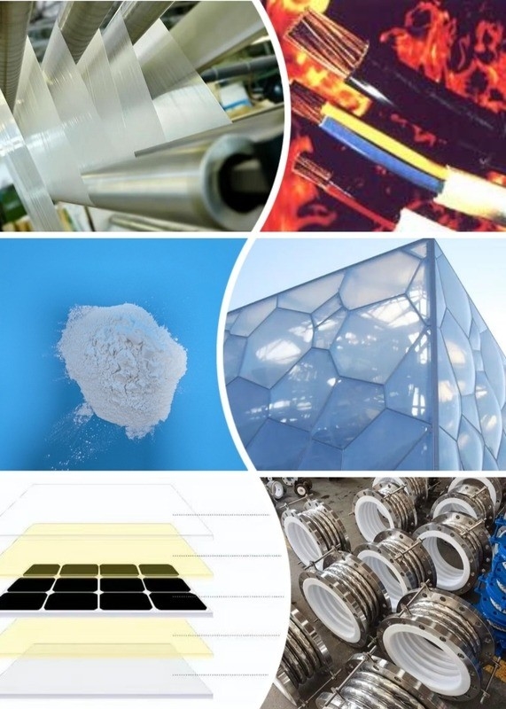 35 MPa Ανθεκτικότητα στη τράβηξη Πιλέτες ETFE Πηγή UL 94 V-0 Ανθεκτικός στη φλόγα